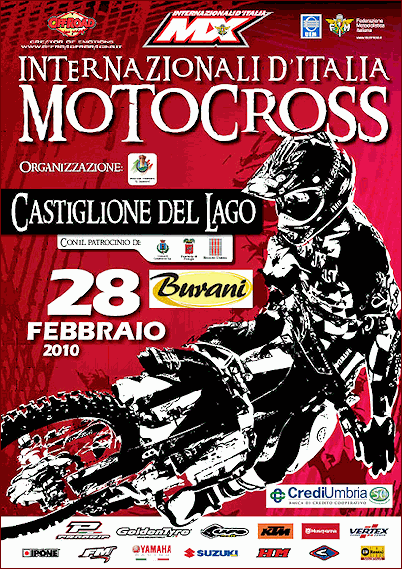 Internazionali d'Italia Motocross 2010 - Crossdromo Gioiella di Castiglione del Lago - Volantino