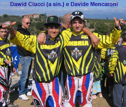 Dawid Ciucci (a sin.) e Davide Mencaroni, punte di diamante della fomazione umbra