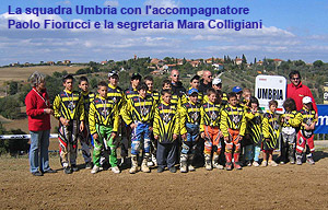 La squadra Umbria di Minicross